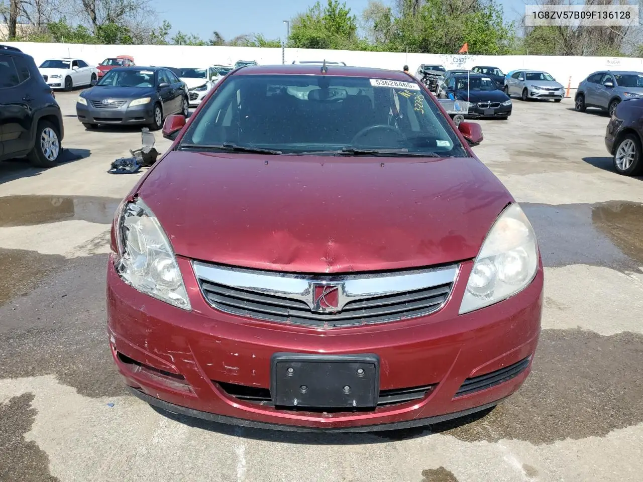 2009 Saturn Aura Xr VIN: 1G8ZV57B09F136128 Lot: 53628465