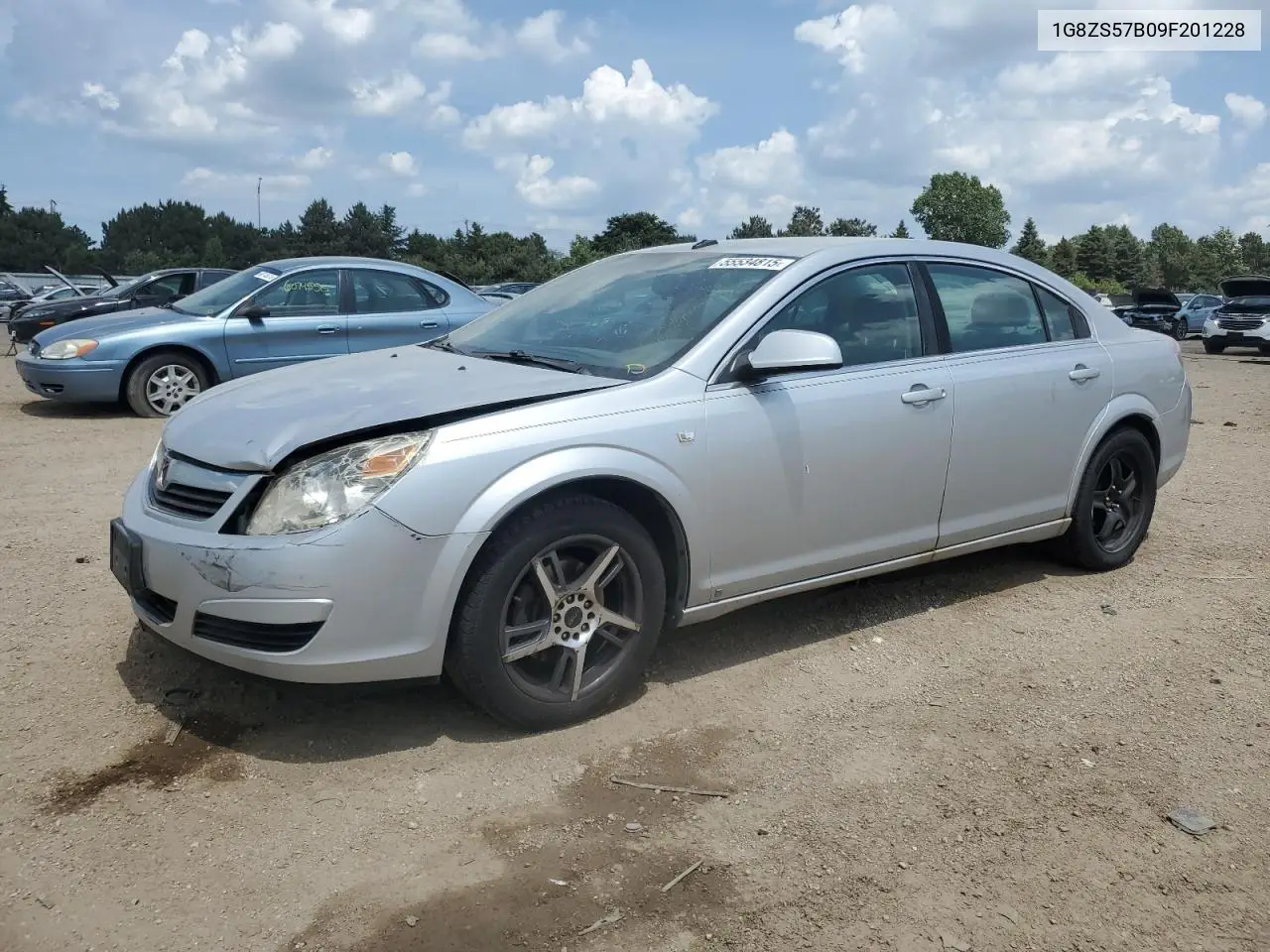 2009 Saturn Aura Xe VIN: 1G8ZS57B09F201228 Lot: 55534815
