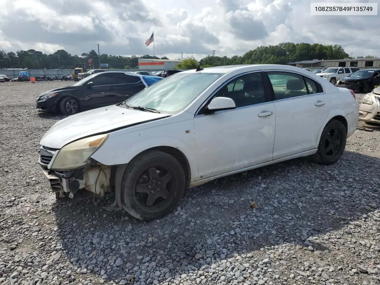 2009 Saturn Aura Xe VIN: 1G8ZS57B49F135749 Lot: 61088925