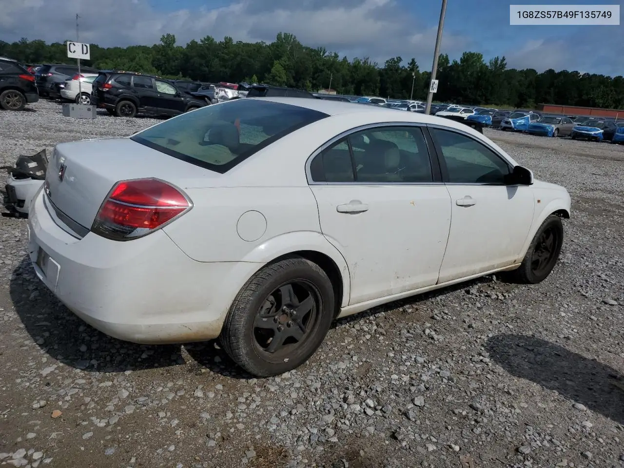 2009 Saturn Aura Xe VIN: 1G8ZS57B49F135749 Lot: 61088925