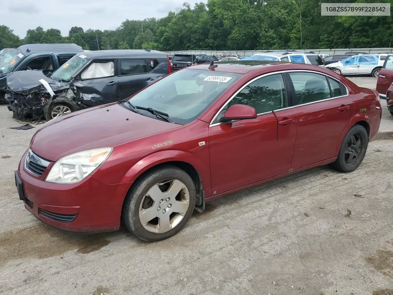 2009 Saturn Aura Xe VIN: 1G8ZS57B99F228542 Lot: 62999135
