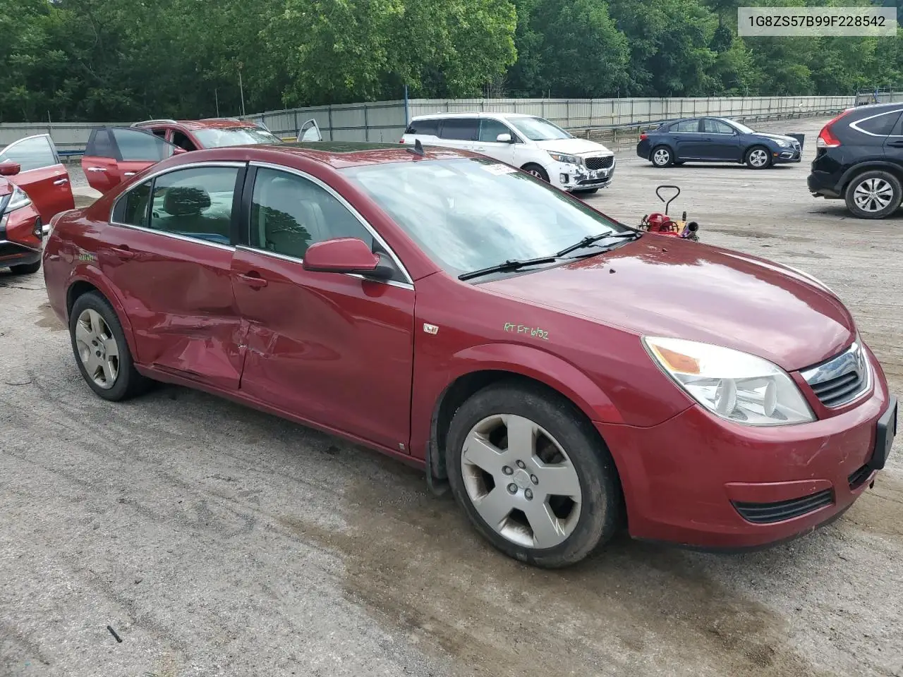 2009 Saturn Aura Xe VIN: 1G8ZS57B99F228542 Lot: 62999135
