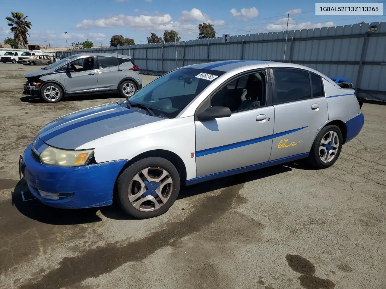 2003 Saturn Ion Level 3 VIN: 1G8AL52F13Z113265 Lot: 56462765