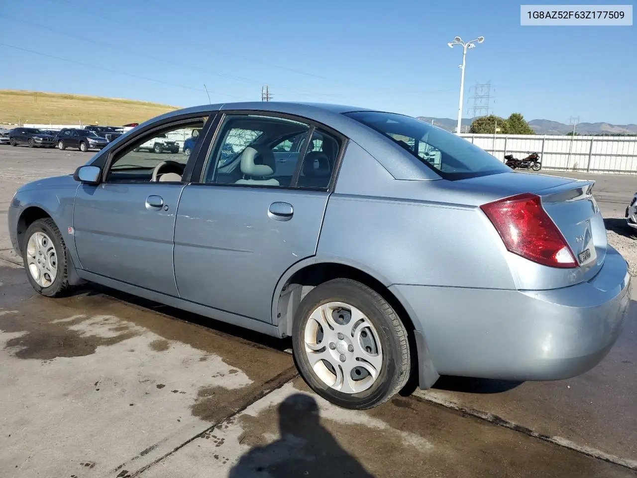 2003 Saturn Ion Level 2 VIN: 1G8AZ52F63Z177509 Lot: 63707265
