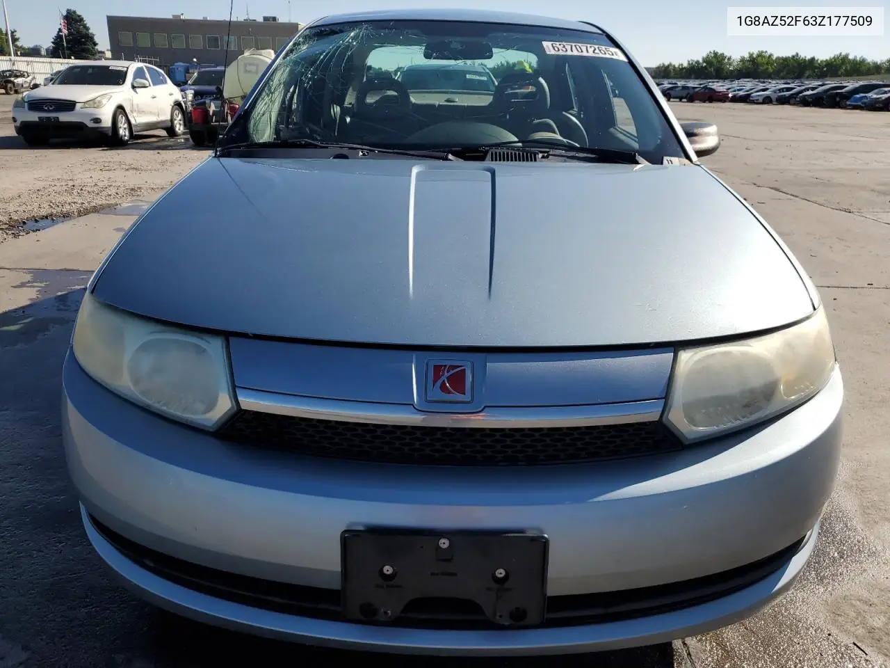 2003 Saturn Ion Level 2 VIN: 1G8AZ52F63Z177509 Lot: 63707265