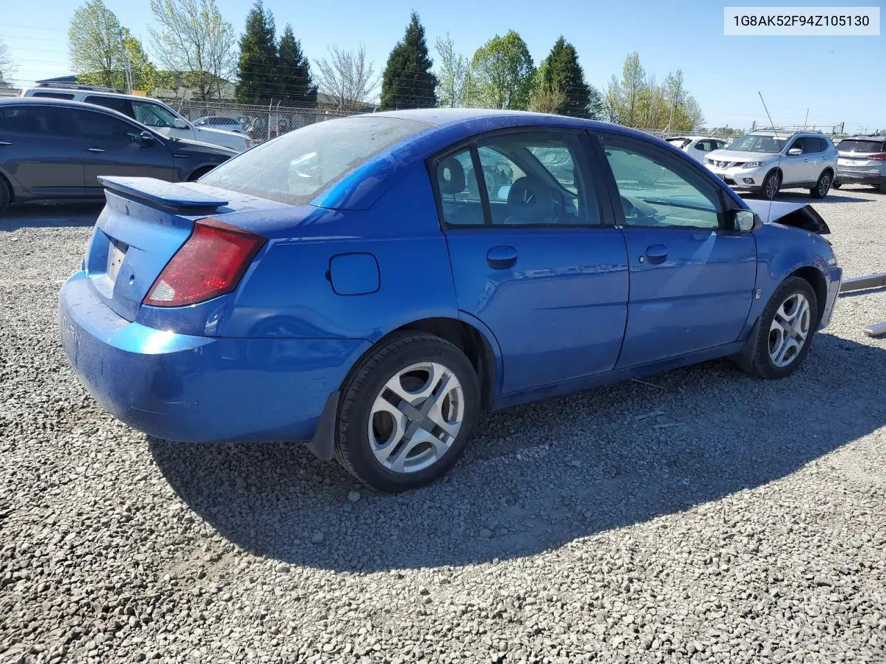 2004 Saturn Ion Level 3 VIN: 1G8AK52F94Z105130 Lot: 53108055