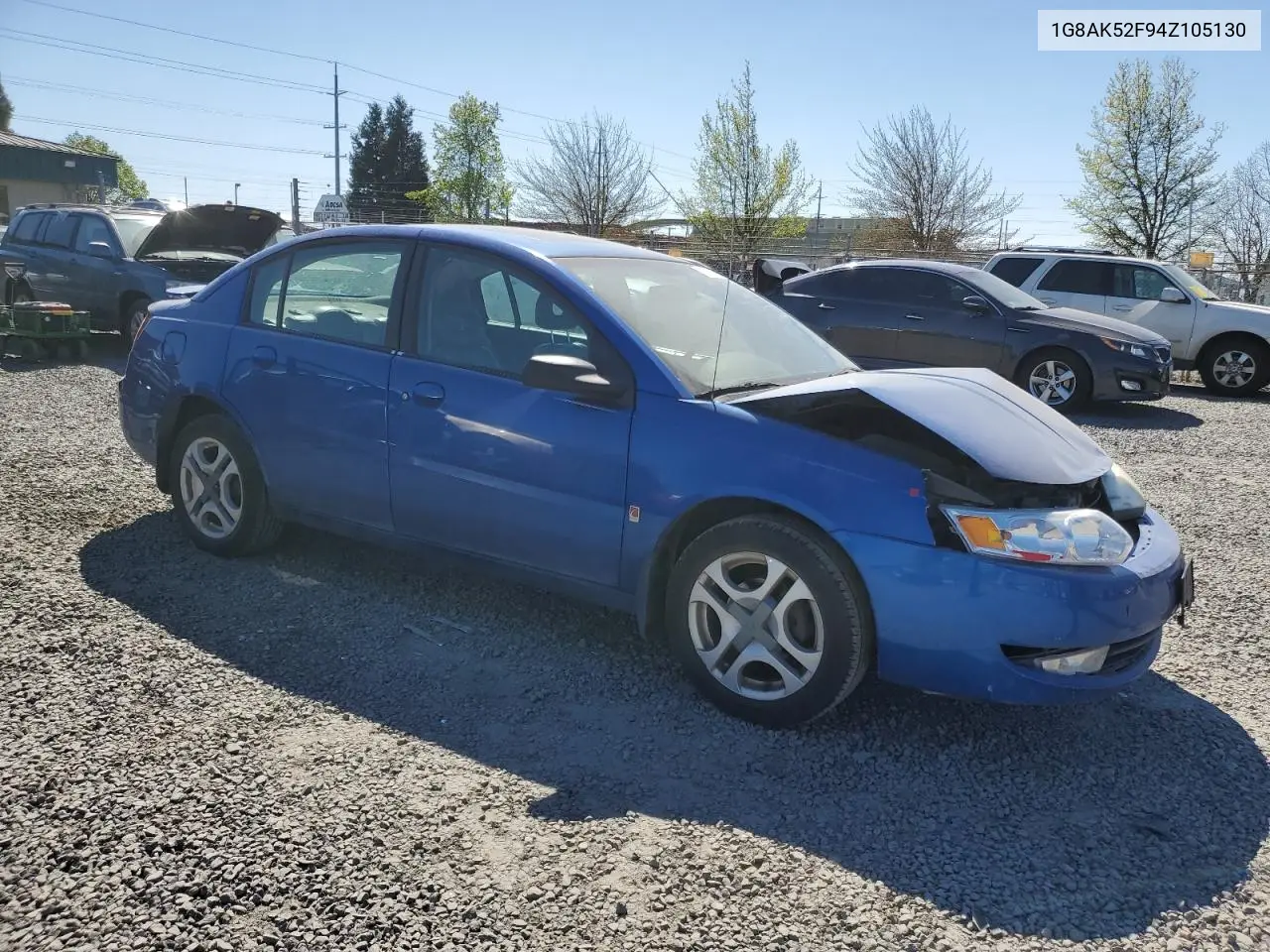 2004 Saturn Ion Level 3 VIN: 1G8AK52F94Z105130 Lot: 53108055