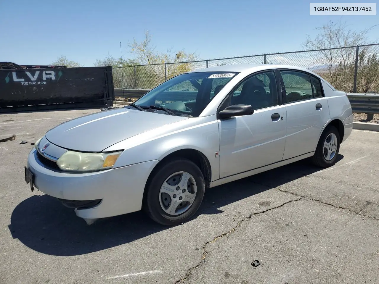2004 Saturn Ion Level 1 VIN: 1G8AF52F94Z137452 Lot: 55536835