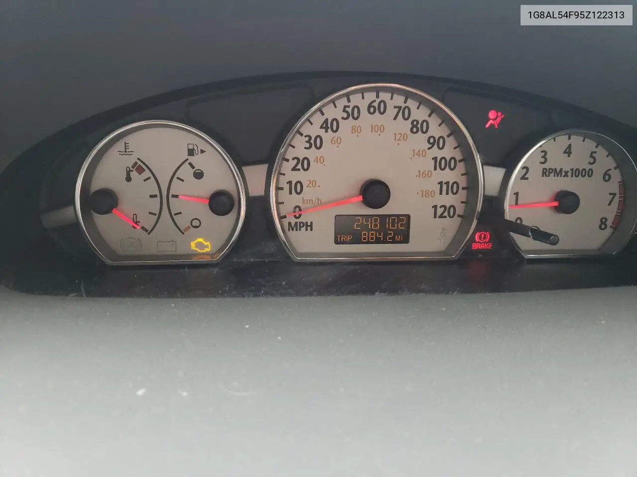 2005 Saturn Ion Level 3 VIN: 1G8AL54F95Z122313 Lot: 57447005