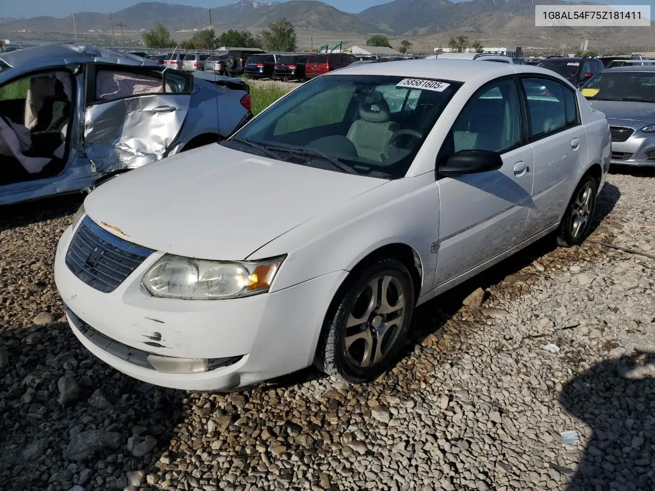 2005 Saturn Ion Level 3 VIN: 1G8AL54F75Z181411 Lot: 58581605