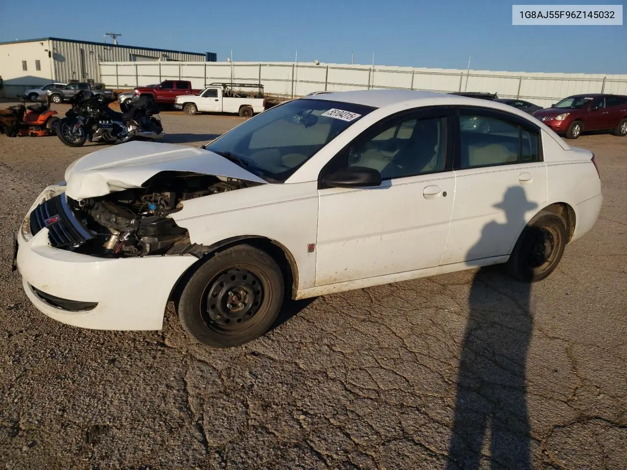 2006 Saturn Ion Level 2 VIN: 1G8AJ55F96Z145032 Lot: 55104315