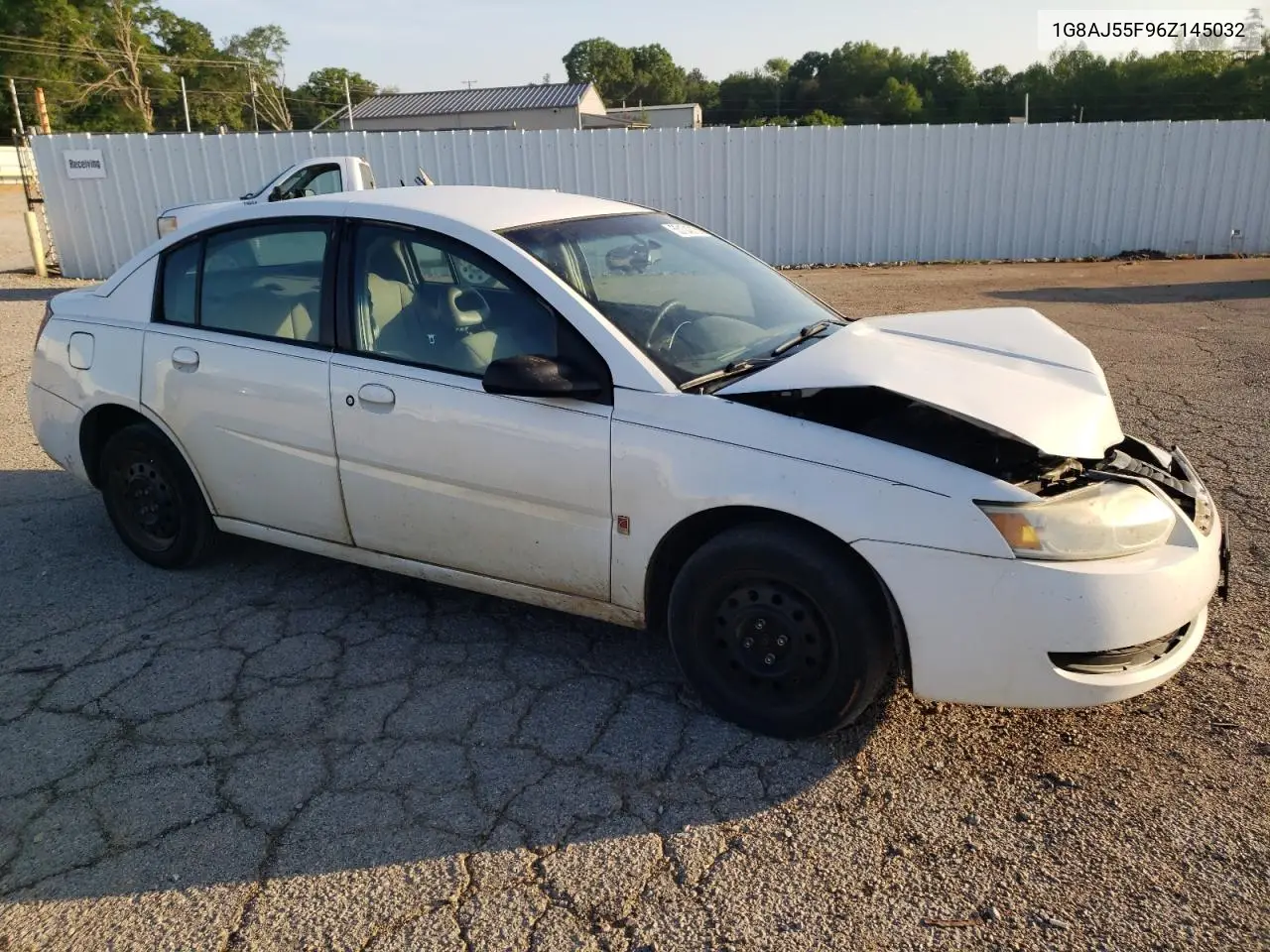 2006 Saturn Ion Level 2 VIN: 1G8AJ55F96Z145032 Lot: 55104315