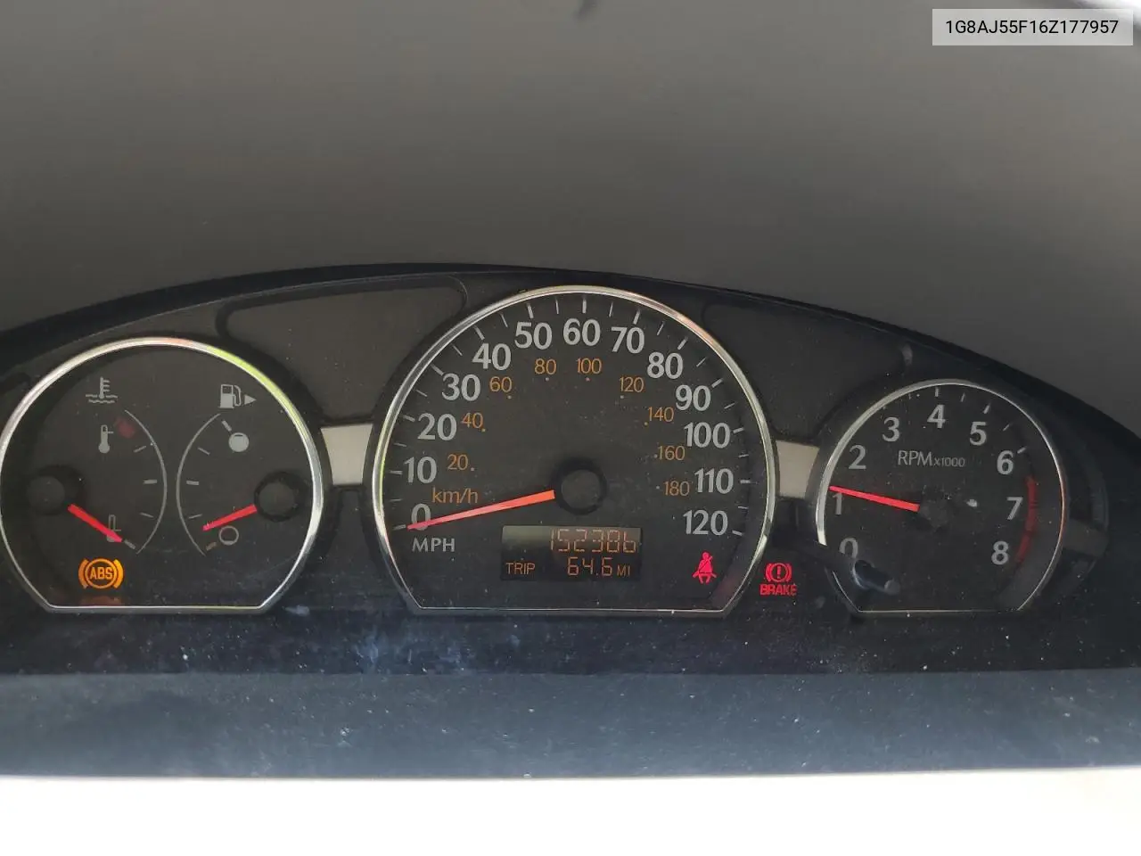 2006 Saturn Ion Level 2 VIN: 1G8AJ55F16Z177957 Lot: 60805095