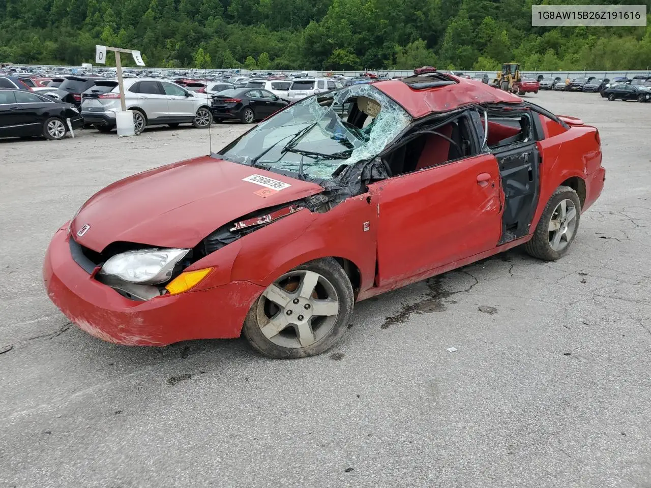 2006 Saturn Ion Level 3 VIN: 1G8AW15B26Z191616 Lot: 62696195