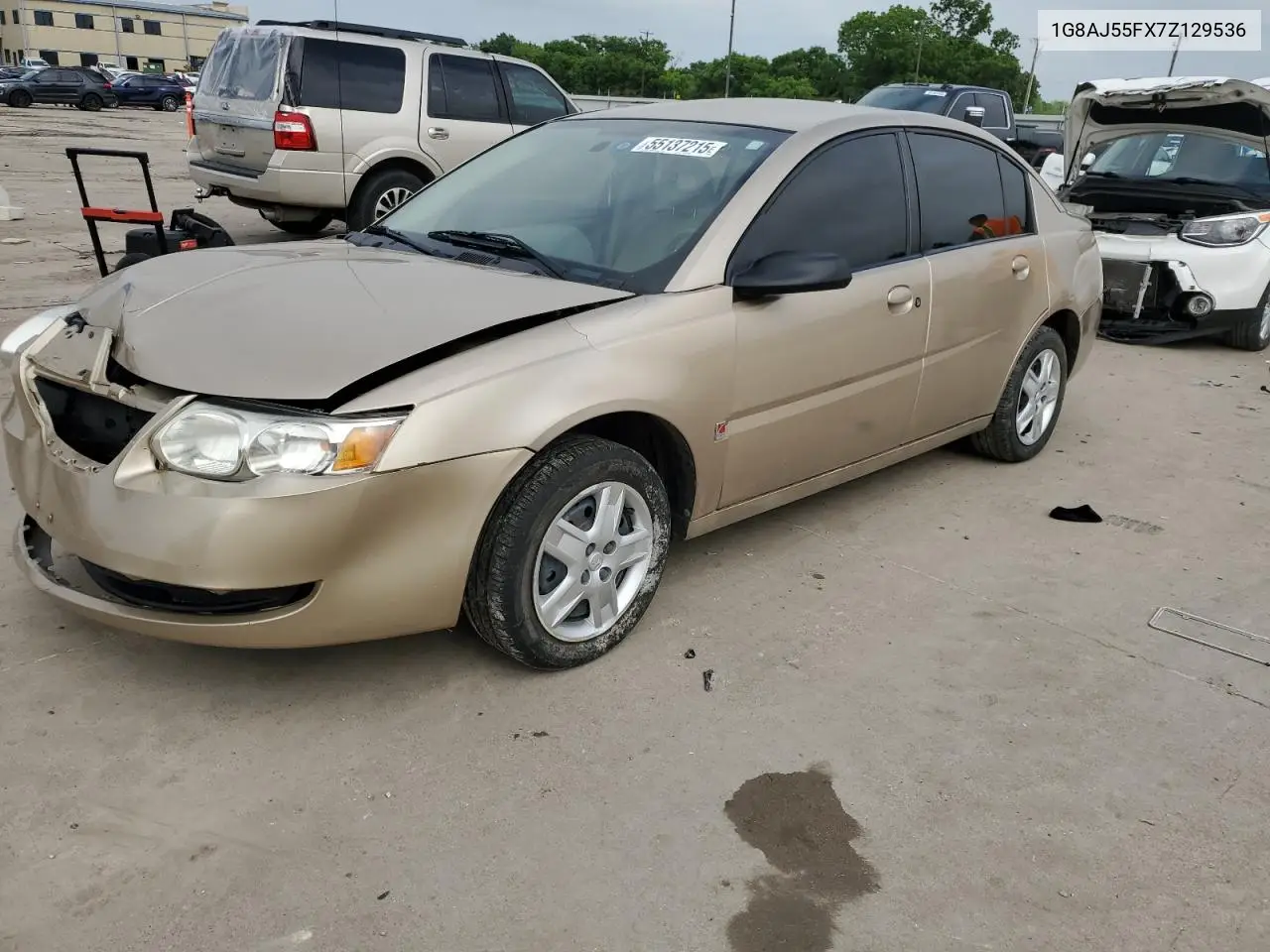 2007 Saturn Ion Level 2 VIN: 1G8AJ55FX7Z129536 Lot: 55137215