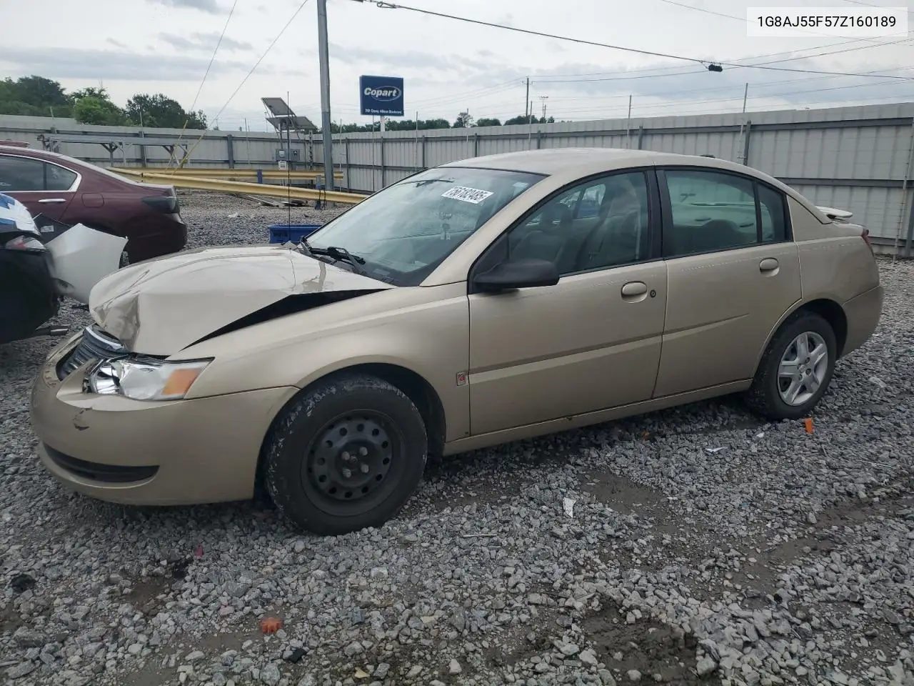2007 Saturn Ion Level 2 VIN: 1G8AJ55F57Z160189 Lot: 56182485