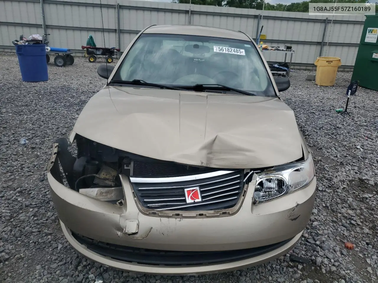 2007 Saturn Ion Level 2 VIN: 1G8AJ55F57Z160189 Lot: 56182485