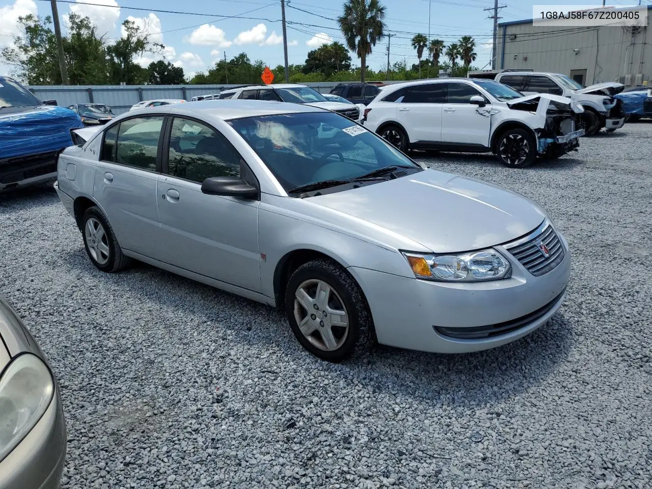 2007 Saturn Ion Level 2 VIN: 1G8AJ58F67Z200405 Lot: 57141765