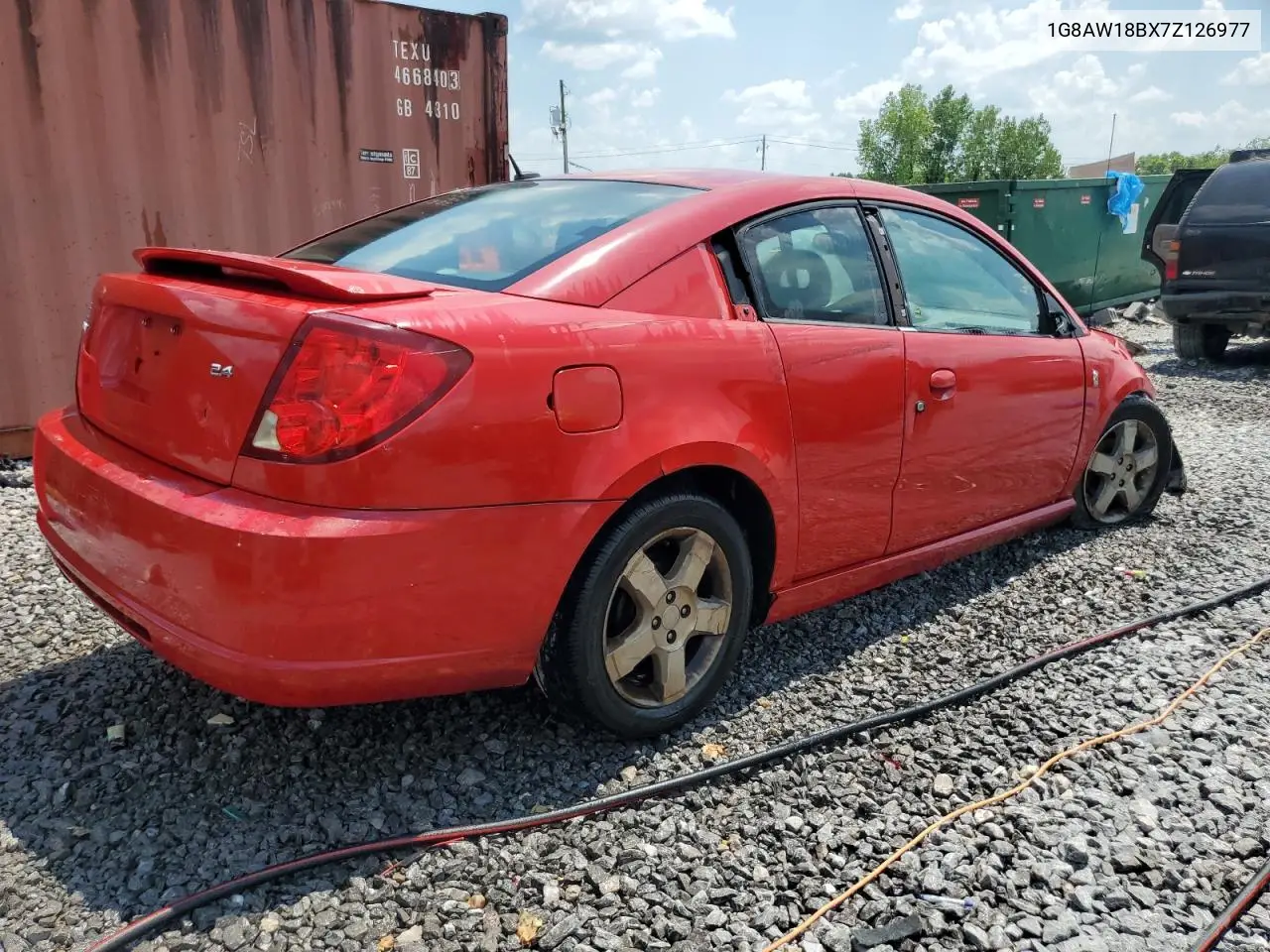 2007 Saturn Ion Level 3 VIN: 1G8AW18BX7Z126977 Lot: 62086585