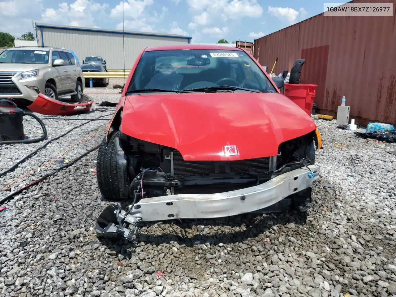 2007 Saturn Ion Level 3 VIN: 1G8AW18BX7Z126977 Lot: 62086585