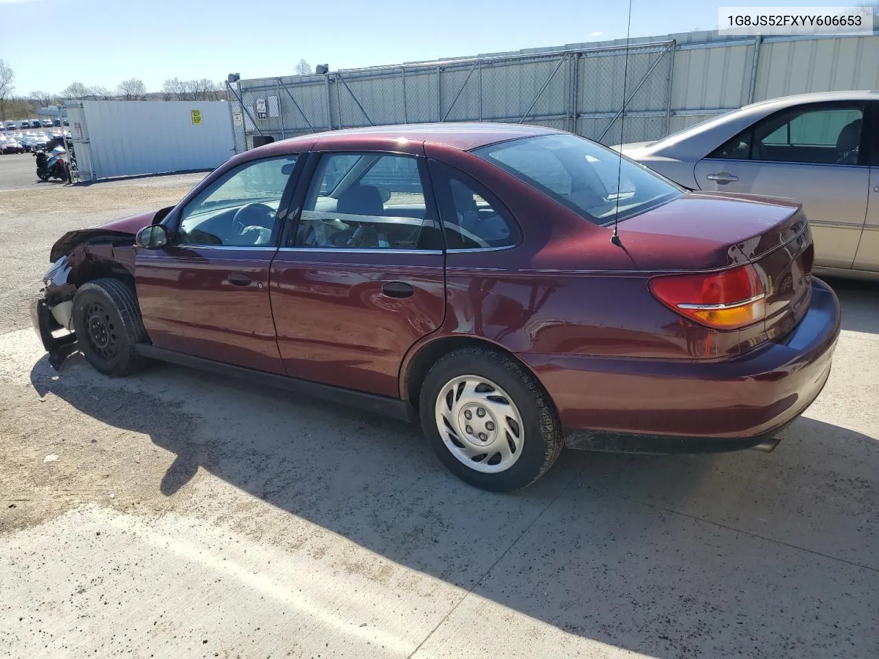 2000 Saturn Ls VIN: 1G8JS52FXYY606653 Lot: 50819614