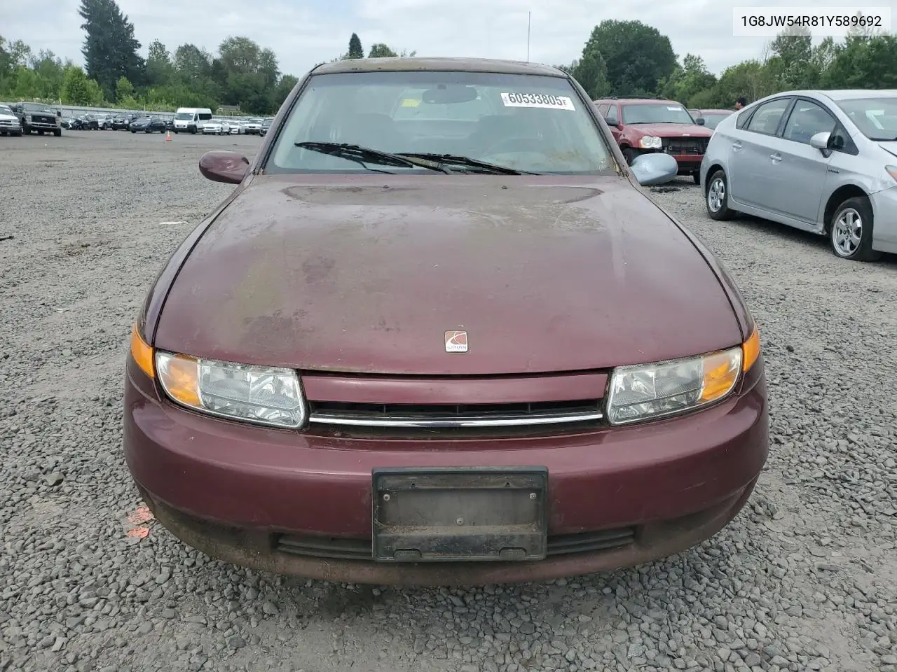 2001 Saturn L300 VIN: 1G8JW54R81Y589692 Lot: 60533805