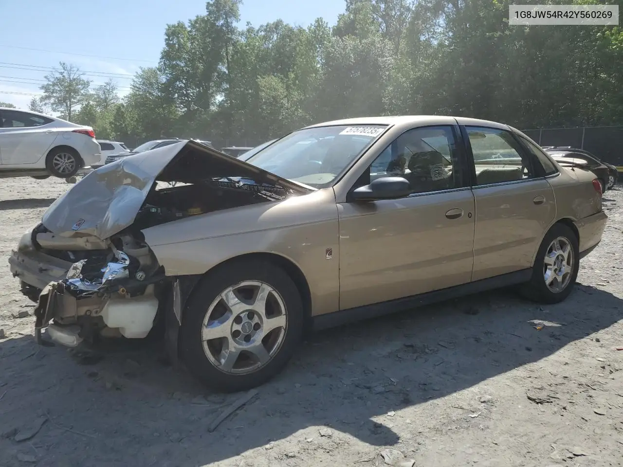2002 Saturn L300 VIN: 1G8JW54R42Y560269 Lot: 57578235