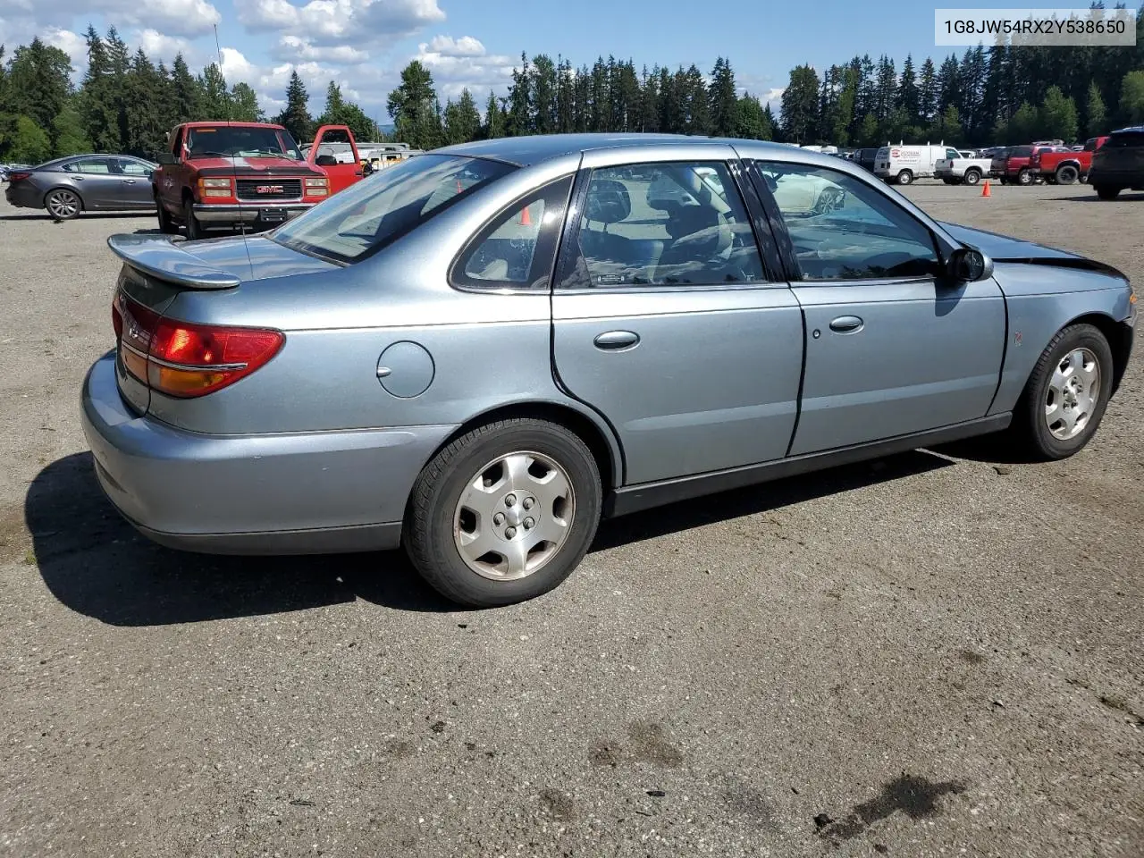 2002 Saturn L300 VIN: 1G8JW54RX2Y538650 Lot: 58325395
