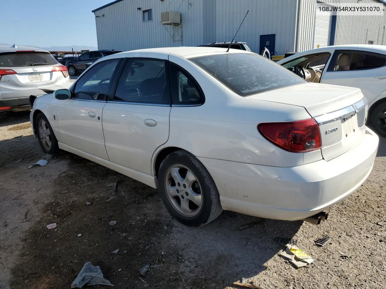 2003 Saturn L300 VIN: 1G8JW54RX3Y531070 Lot: 74133354