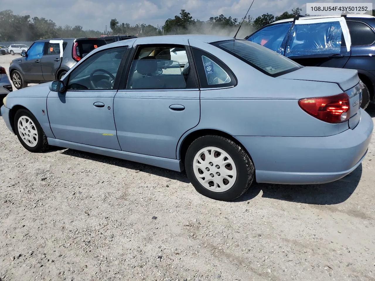 2003 Saturn L200 VIN: 1G8JU54F43Y501252 Lot: 76197934