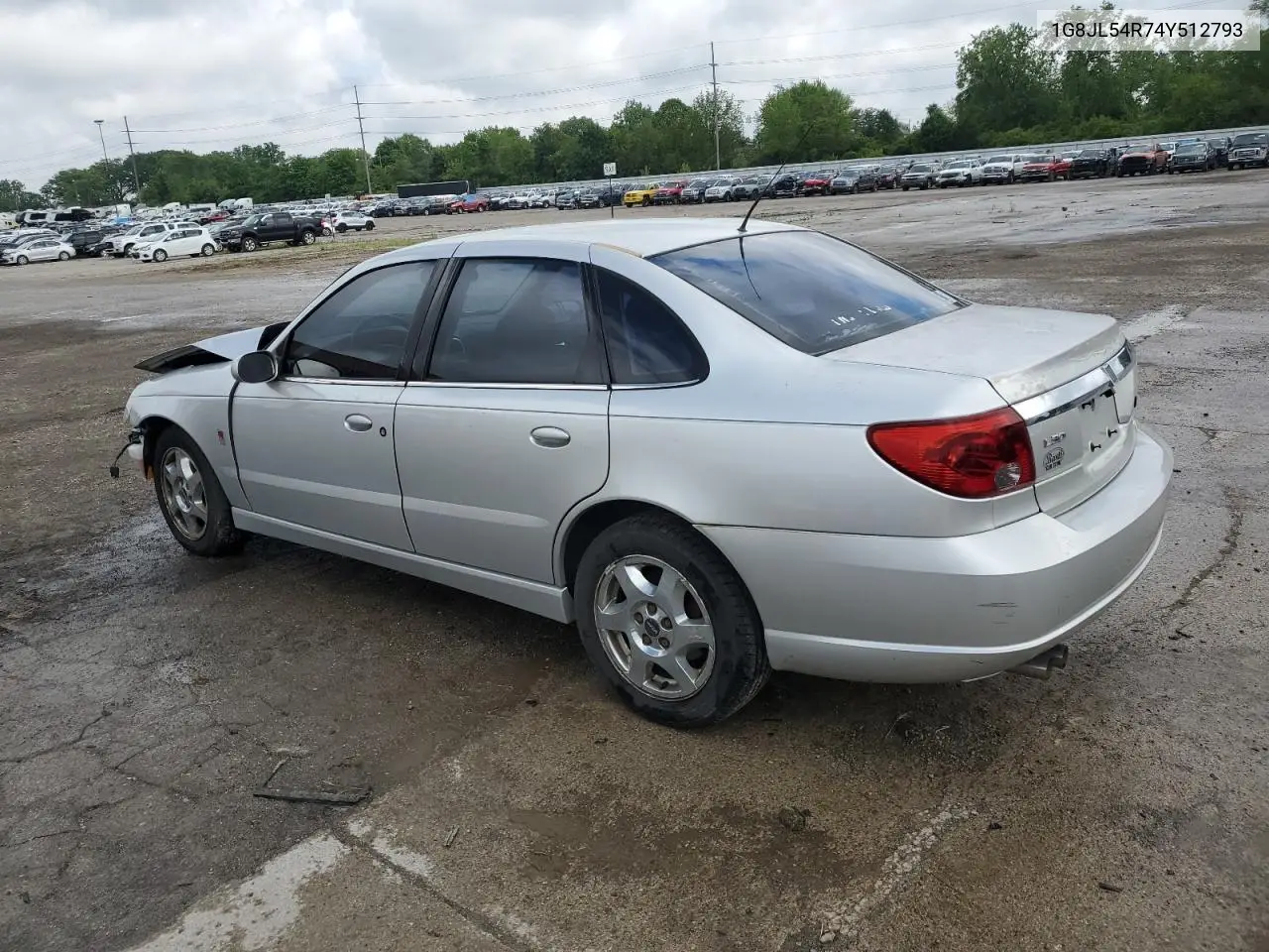 2004 Saturn L300 Level 3 VIN: 1G8JL54R74Y512793 Lot: 58732765