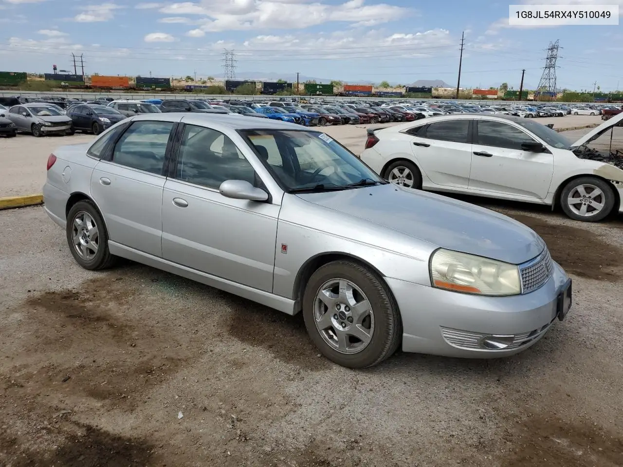 2004 Saturn L300 Level 3 VIN: 1G8JL54RX4Y510049 Lot: 62339275