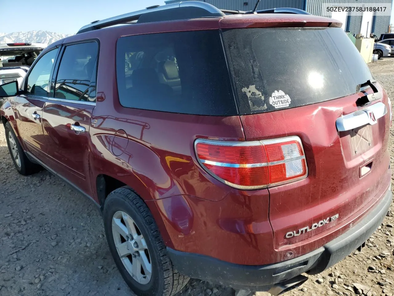 2008 Saturn Outlook Xr VIN: 5GZEV23758J188417 Lot: 40680933