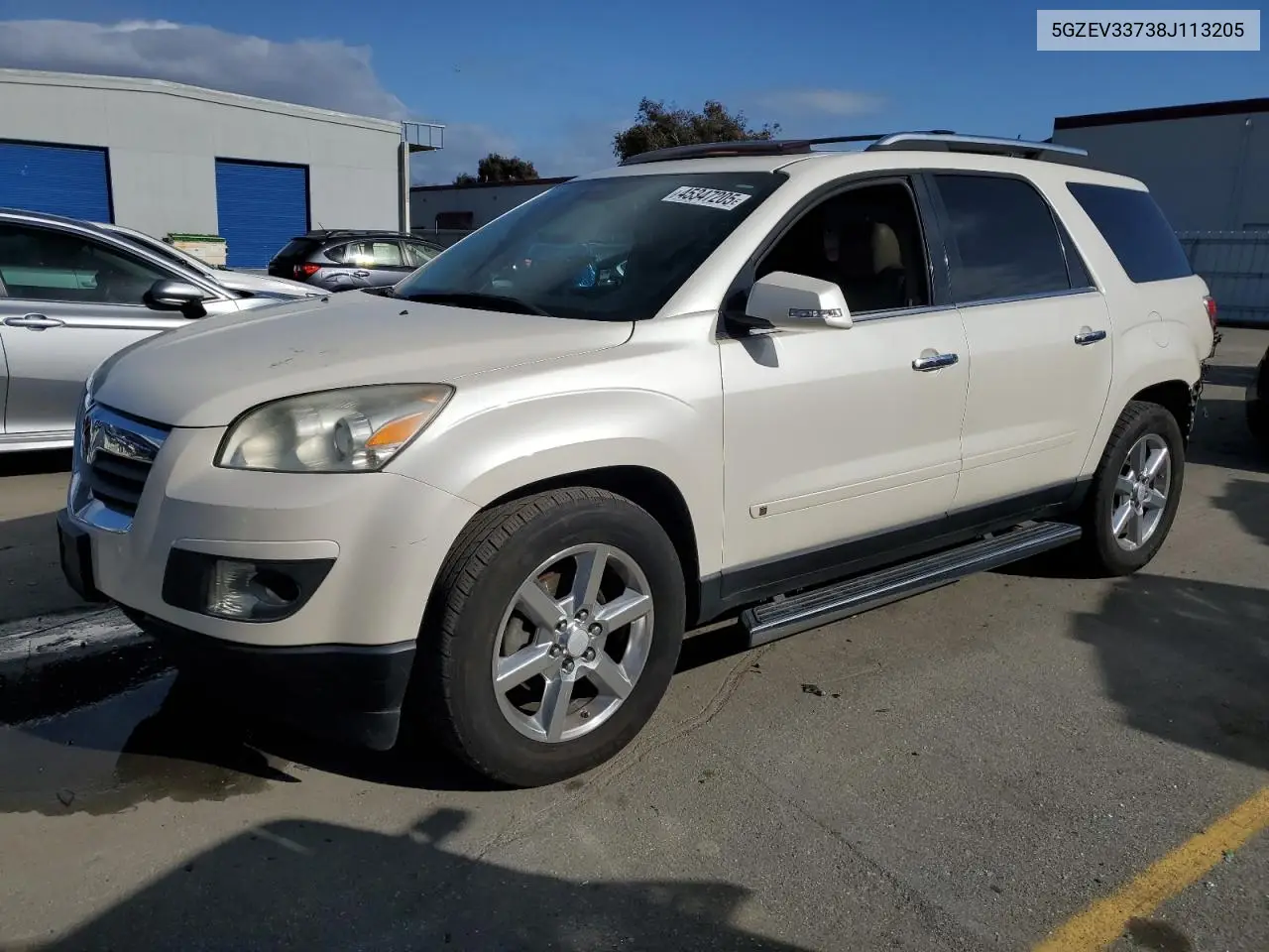2008 Saturn Outlook Xr VIN: 5GZEV33738J113205 Lot: 45347205