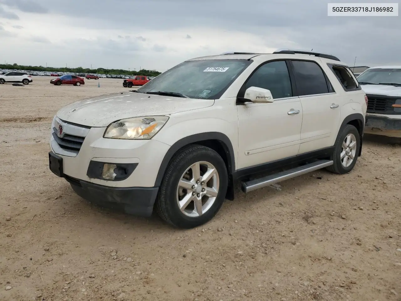 2008 Saturn Outlook Xr VIN: 5GZER33718J186982 Lot: 51754675