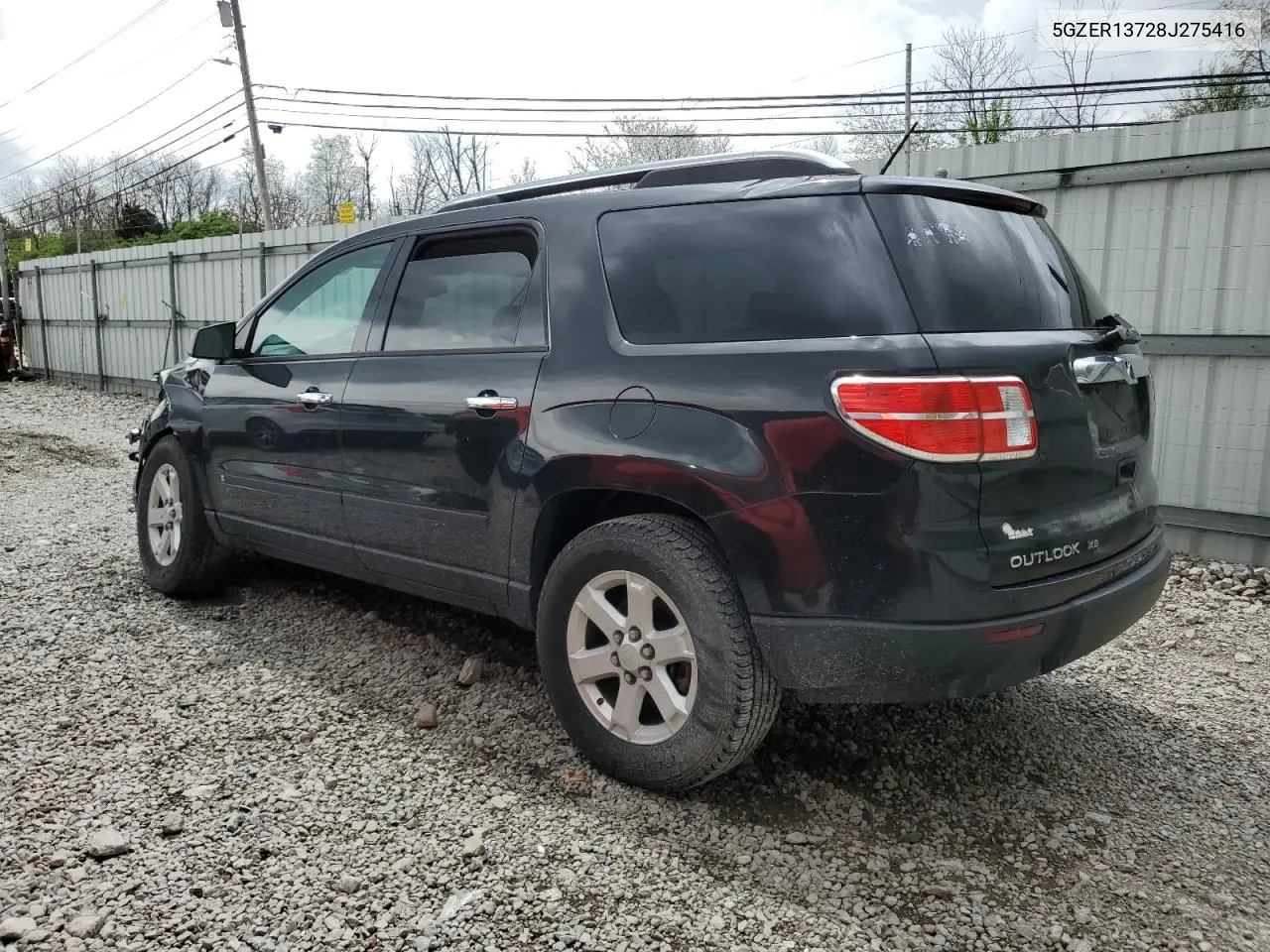 2008 Saturn Outlook Xe VIN: 5GZER13728J275416 Lot: 53946515