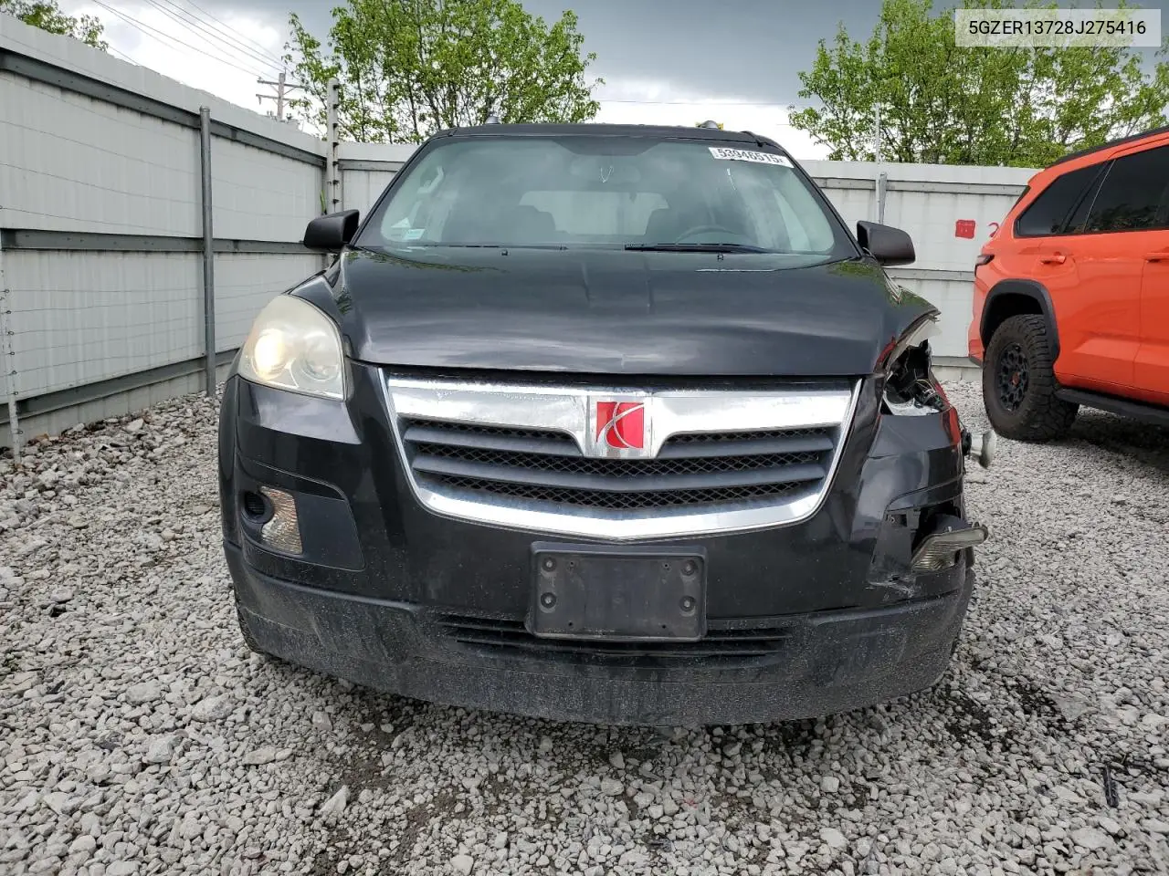 2008 Saturn Outlook Xe VIN: 5GZER13728J275416 Lot: 53946515