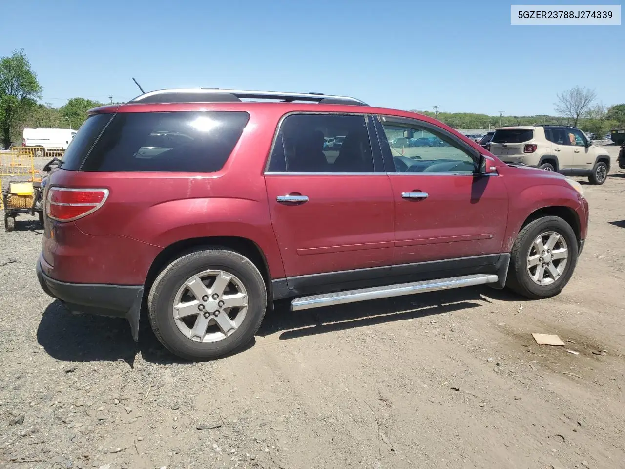2008 Saturn Outlook Xr VIN: 5GZER23788J274339 Lot: 54296975