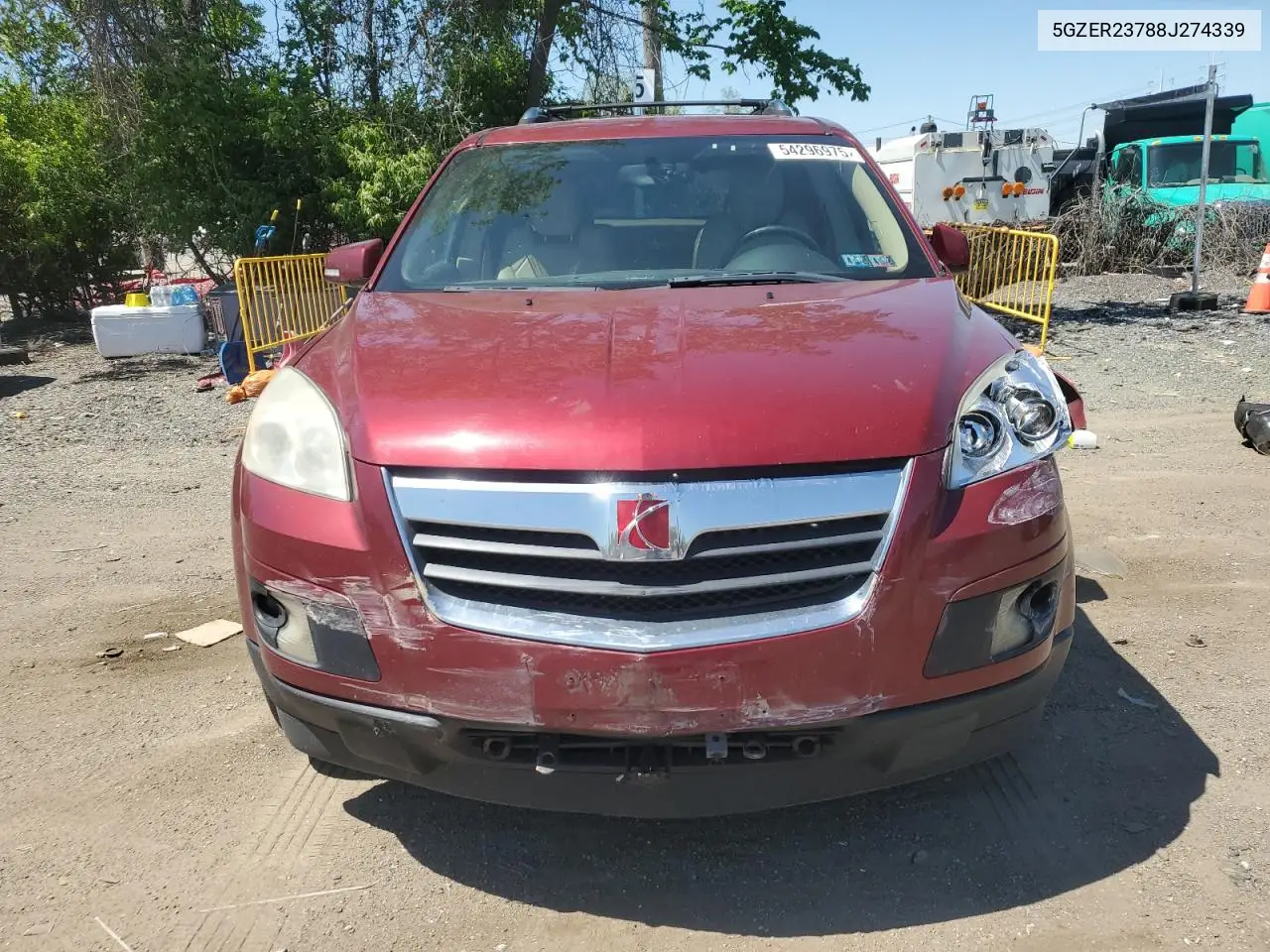 2008 Saturn Outlook Xr VIN: 5GZER23788J274339 Lot: 54296975