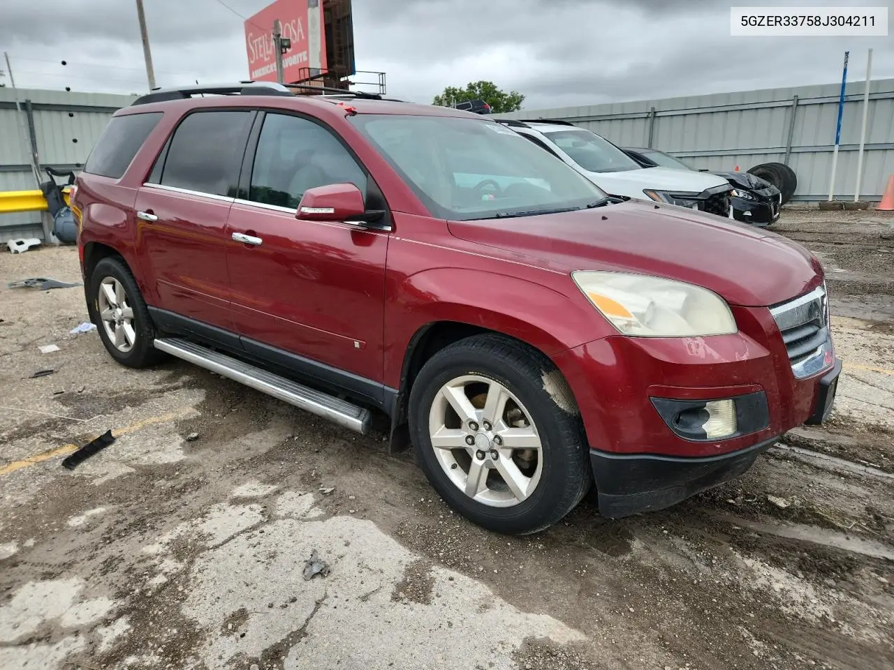 2008 Saturn Outlook Xr VIN: 5GZER33758J304211 Lot: 61448465