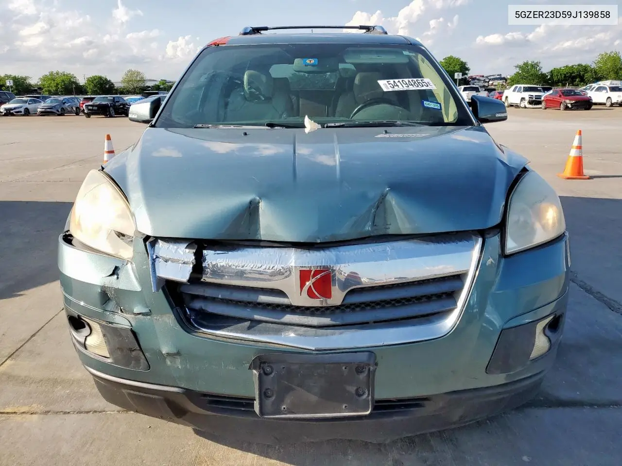 2009 Saturn Outlook Xr VIN: 5GZER23D59J139858 Lot: 54194865