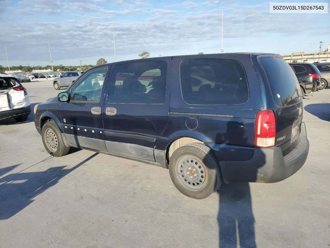 2005 Saturn Relay 2 VIN: 5GZDV03L15D267543 Lot: 76602284