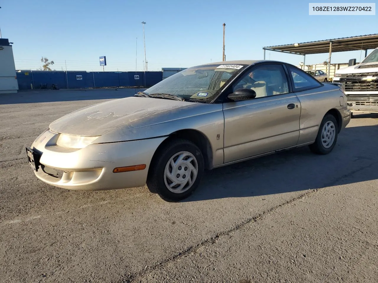 1998 Saturn Sc1 VIN: 1G8ZE1283WZ270422 Lot: 77565404