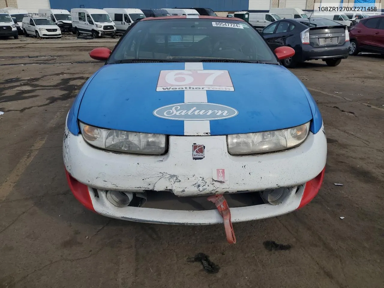 1999 Saturn Sc2 VIN: 1G8ZR1270XZ271458 Lot: 80547724