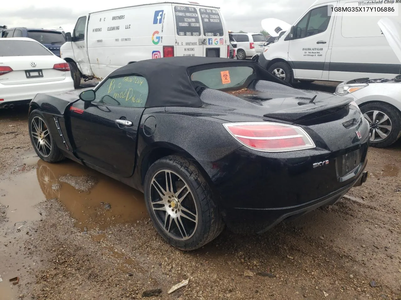 2007 Saturn Sky Redline VIN: 1G8MG35X17Y106886 Lot: 54069284