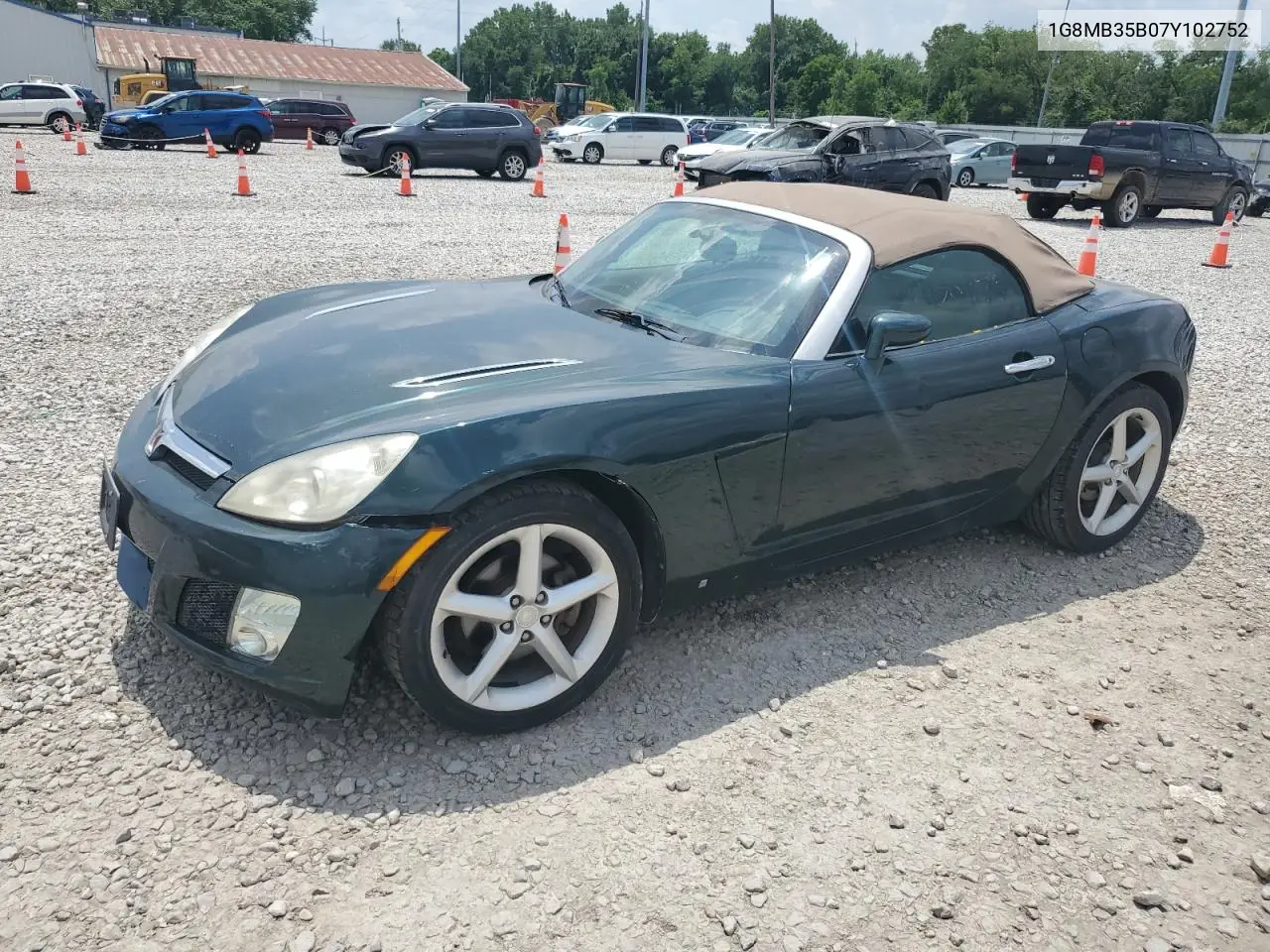 2007 Saturn Sky VIN: 1G8MB35B07Y102752 Lot: 62430975