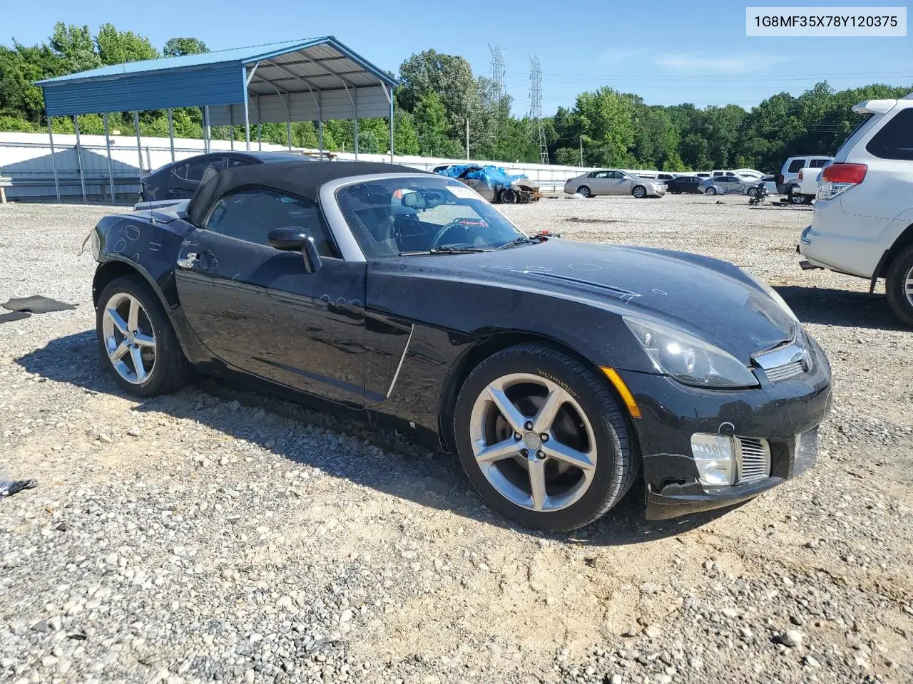 2008 Saturn Sky Redline VIN: 1G8MF35X78Y120375 Lot: 57680885