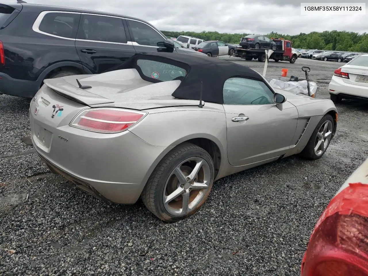 2008 Saturn Sky Redline VIN: 1G8MF35X58Y112324 Lot: 58230975