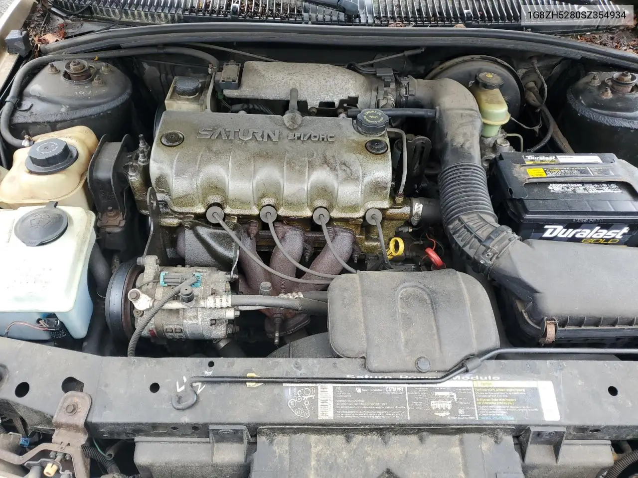 1995 Saturn Sl1 VIN: 1G8ZH5280SZ354934 Lot: 56526335