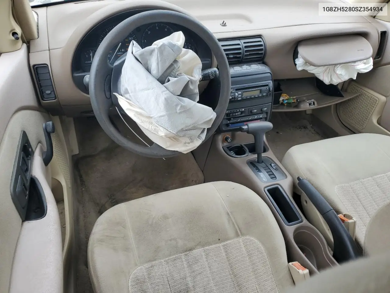 1995 Saturn Sl1 VIN: 1G8ZH5280SZ354934 Lot: 56526335